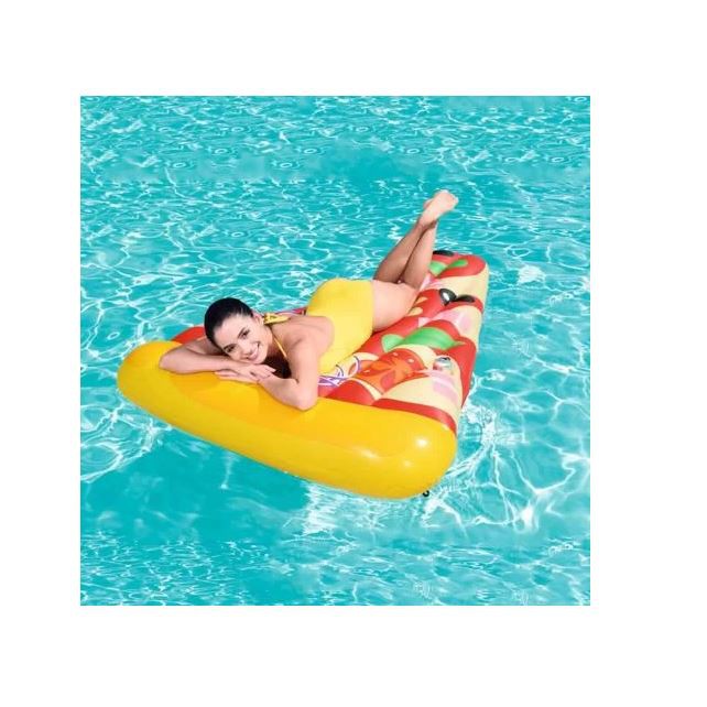 Colch O Infl Vel Boia Gigante Piscina Peda O Pizza Divertida Shopee