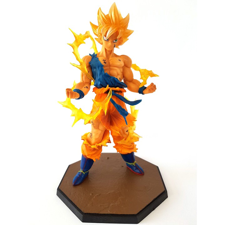 Goku SSJ Raios Dragon Ball Z Super Saiyajin Pronta Entrega Action