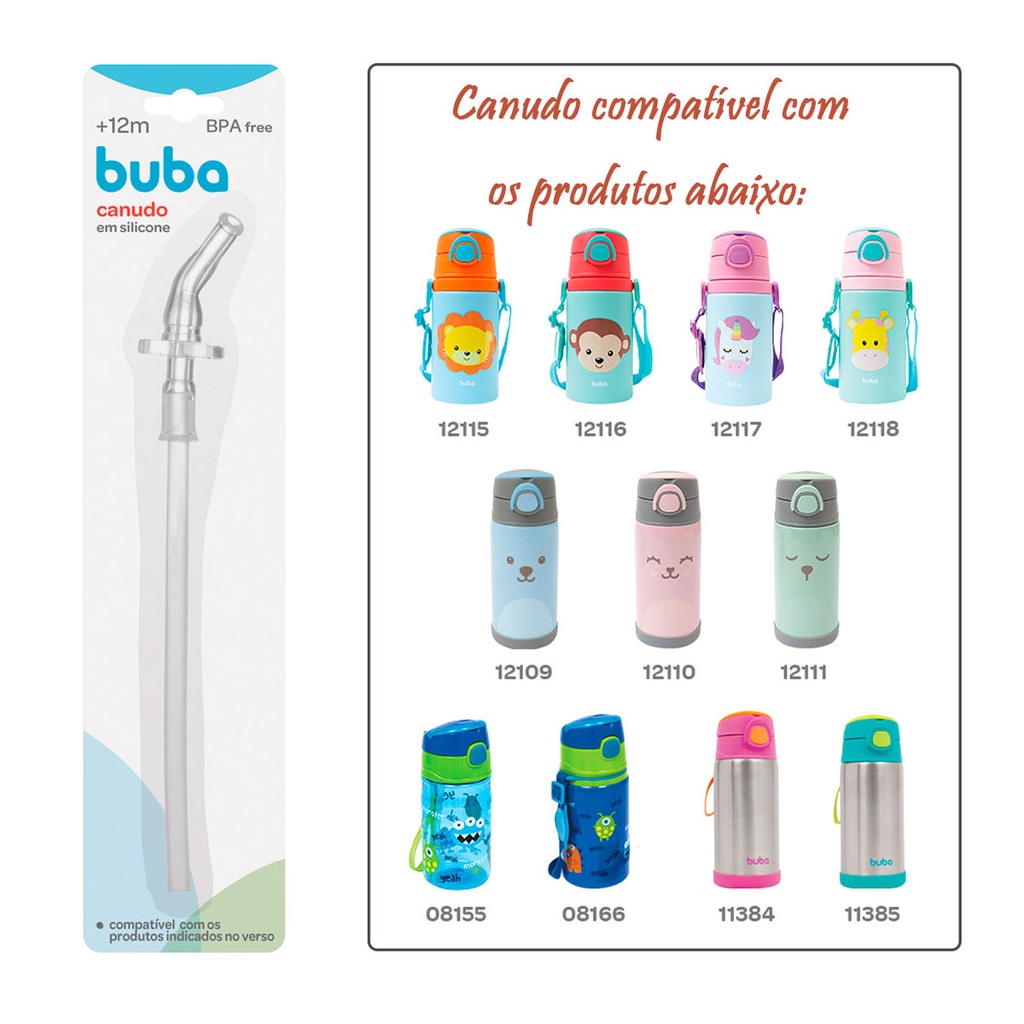 Refil Repositor Canudo Em Silicone Garrafas Buba Shopee Brasil