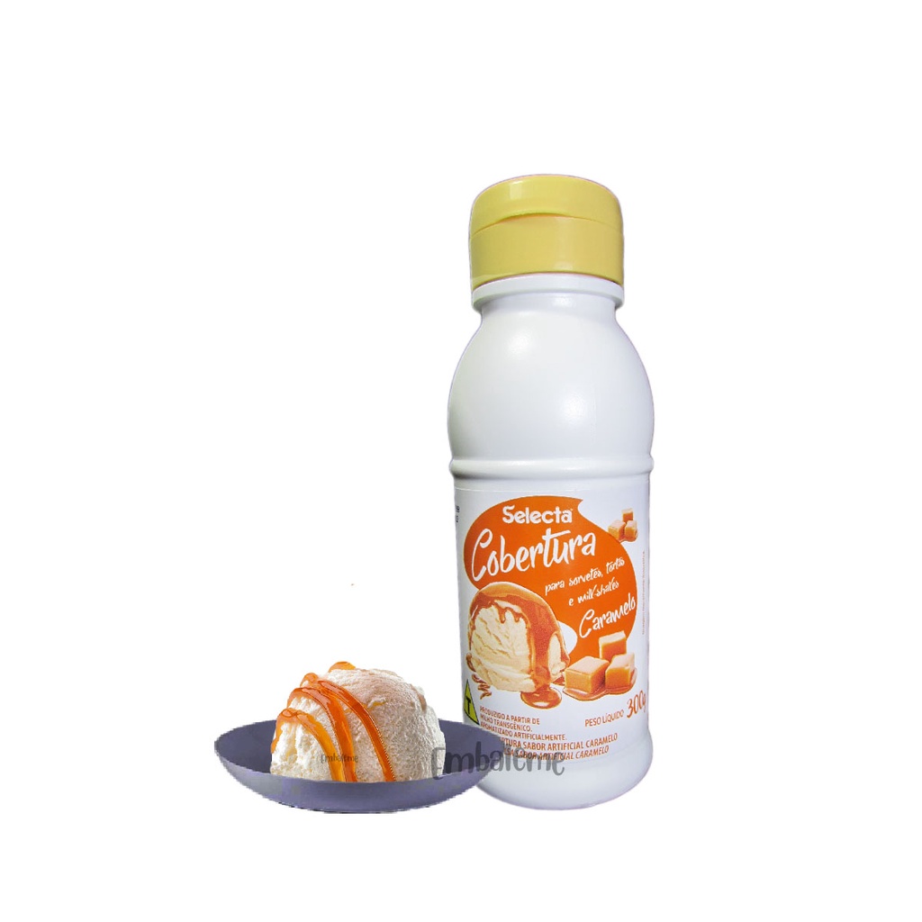 Cobertura de Sorvete Caramelo Taças Selecta 300g 1 Unidade Shopee