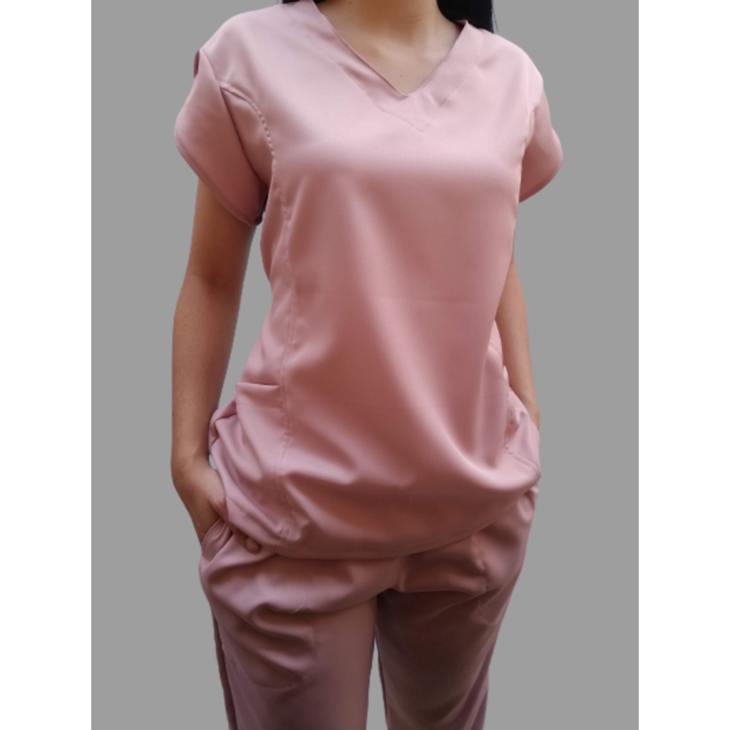 Conjunto Scrub Pijama Cirurgico Privativo Feminino Em Tecido Gabardine