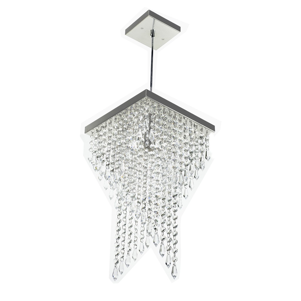 Lustre Pendente Plafon Cristal Crilick Ls7202 Cromado Shopee Brasil