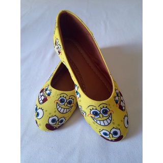 Sapatilha Bob Esponja Bico Redondo Amarelo Tam 23 Ao 42 Shopee Brasil