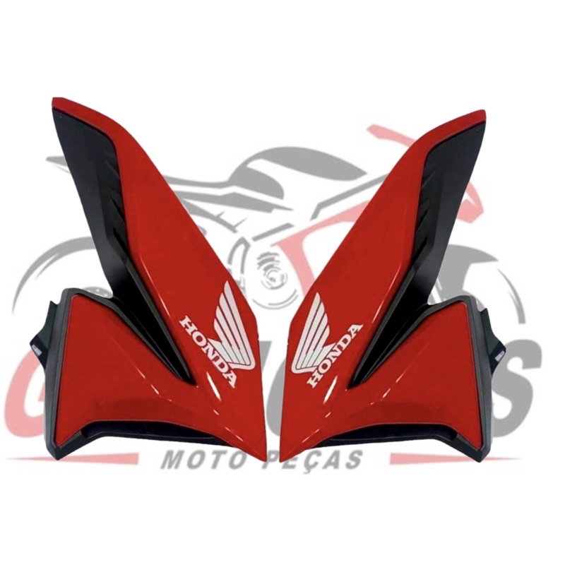 PAR DE ABAS MOD HONDA CG TITAN160 2022 VERMELHO MACEIO COR DA FAN 2020