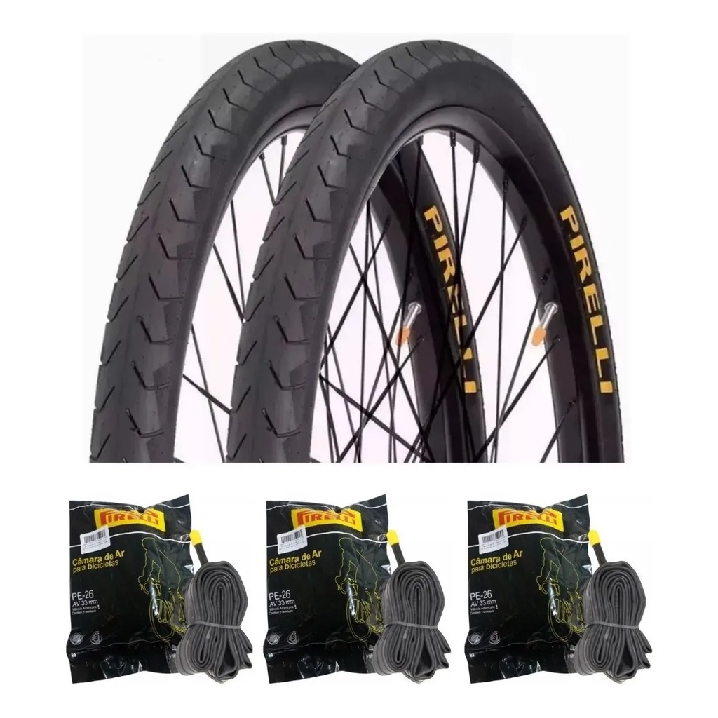 Par Pneus Bicicleta Mtb Pirelli Phantom Aro 26 X 1 95 3 Camara