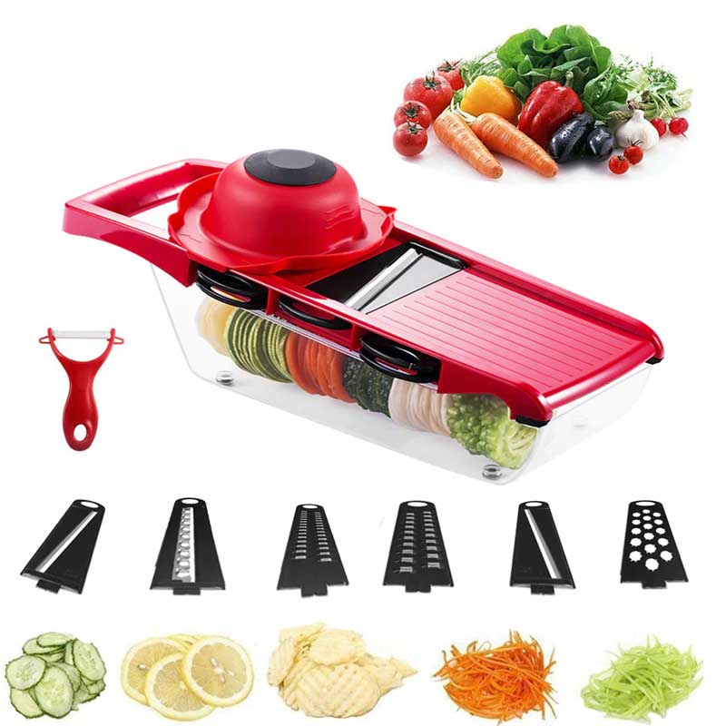 Fatiador Cortador Slicer A O Inox Ralador De Legumes Verduras Frutas