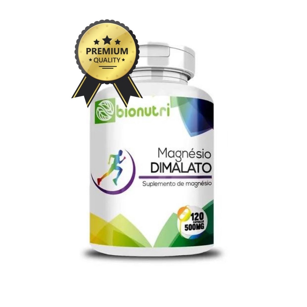 Magnésio Dimalato 120 Cápsulas 500MG Puro 1 Unidade Shopee Brasil