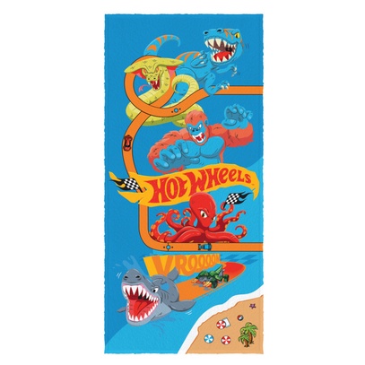 Toalha De Banho Felpuda Hot Wheels Infantil X Lepper Monte Uma
