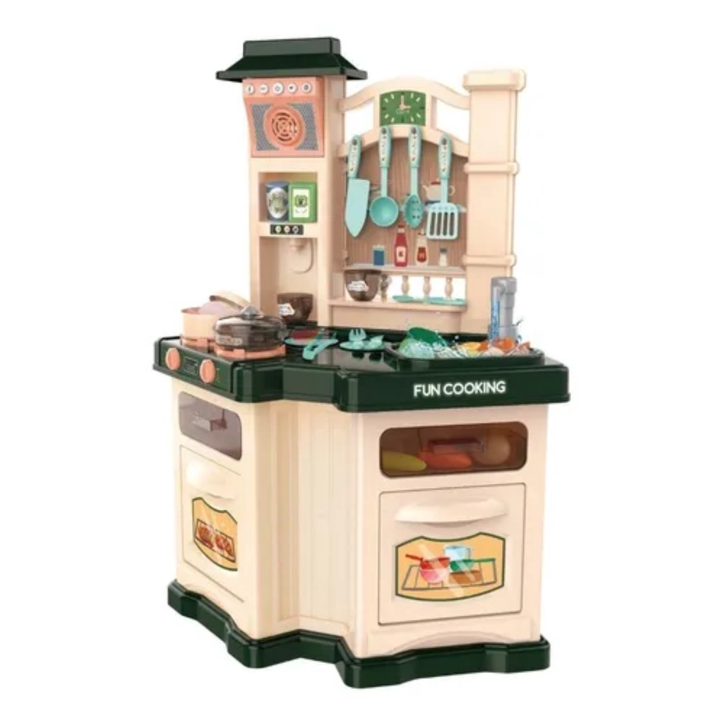 Kit Cozinha Infantil Brinquedo Chef Cozinha Completo Grande Fogão Vapor