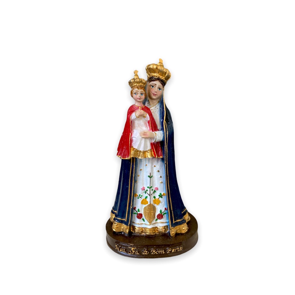 Imagem Nossa Senhora Do Bom Parto Resina Nobre 15cm Shopee Brasil