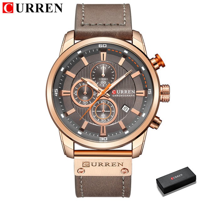 CURREN Moda Data Quartzo Relógios Masculinos De Marca Superior Luxo