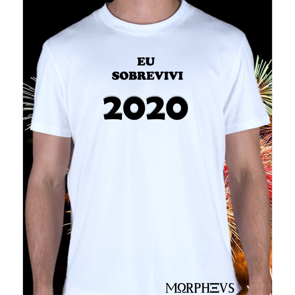 Camiseta Eu Sobrevivi Camisa Masculina Unissex Shopee Brasil