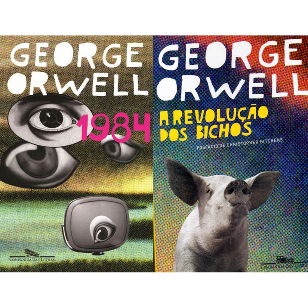 Livros 1984 e A Revolução dos Bichos George Orwell Companhia das