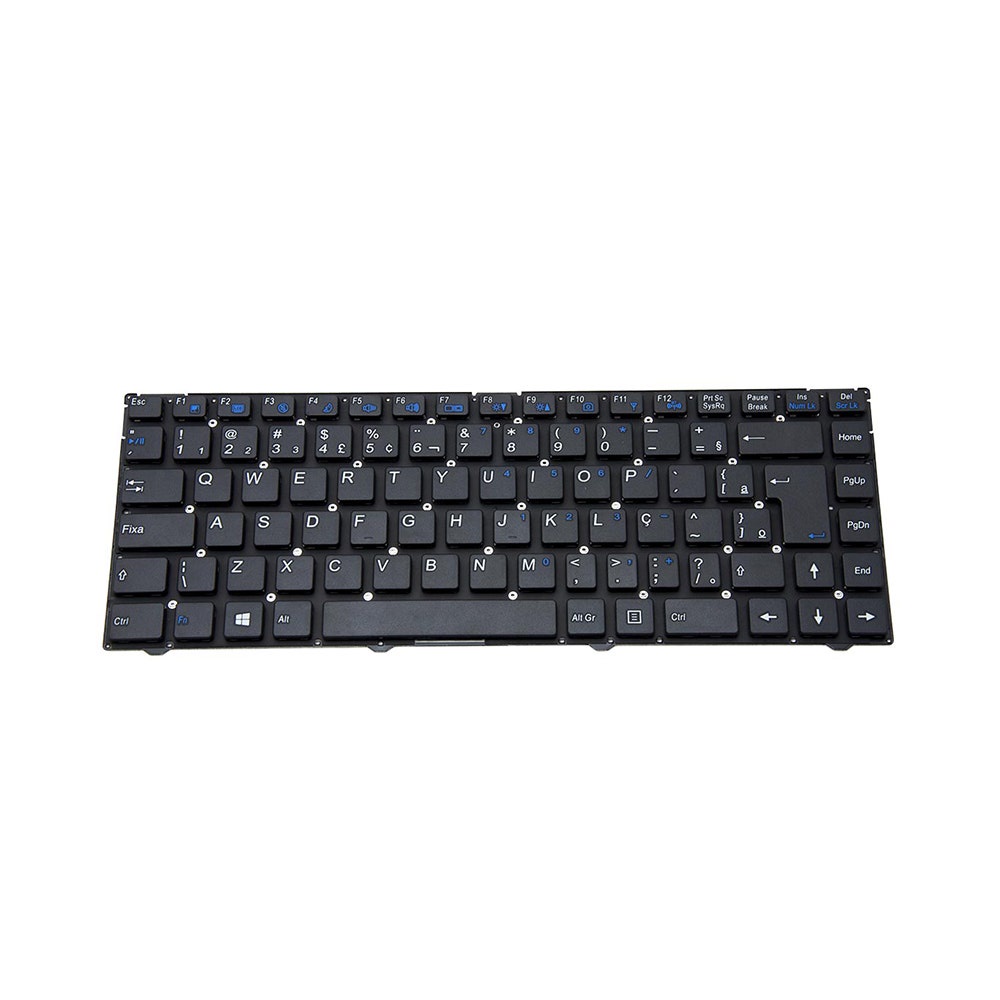 Teclado Para Notebook Itautec Infoway W7535 Preto ABNT2 F12 Wi Fi