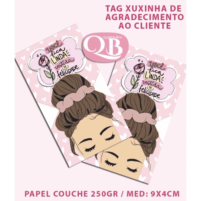 Tag Para Xuxinha Para Cabelo Personalizada Sua Logo Shopee Brasil