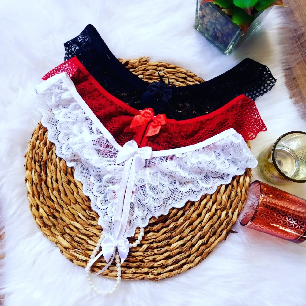 Calcinha TANGA FIO DENTAL Tailandesa FIO Pérola Sensual Sexy Lingerie