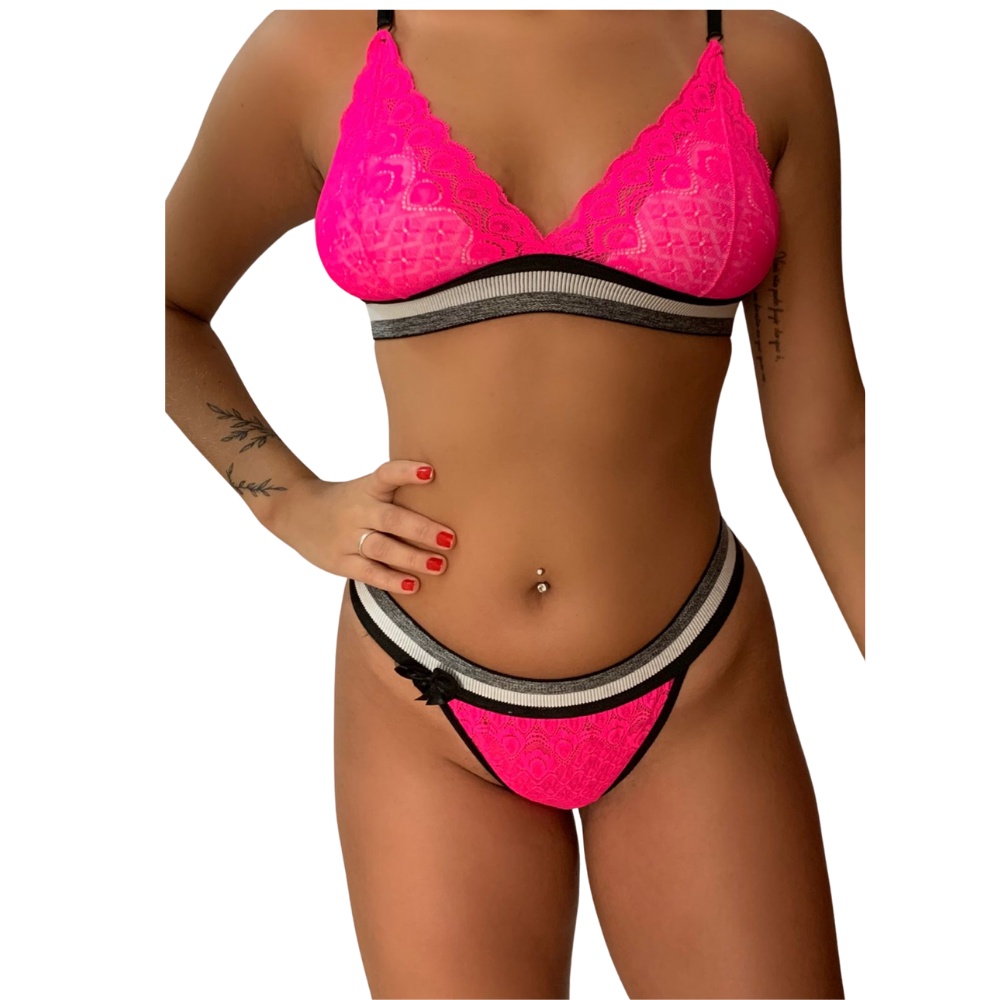 Lovi Conjunto De Lingerie Suti Sexy Renda E Slim Fit Shopee Brasil