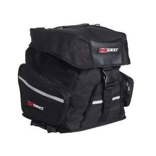 Alforge Mala Bolsa Mochila Traseira Texx 33l Black Knight Para Moto