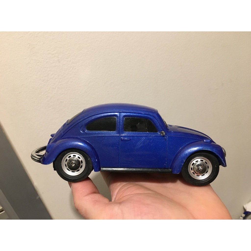 Miniatura Carro Volkswagen Fusca Azul Carrinho Shopee Brasil