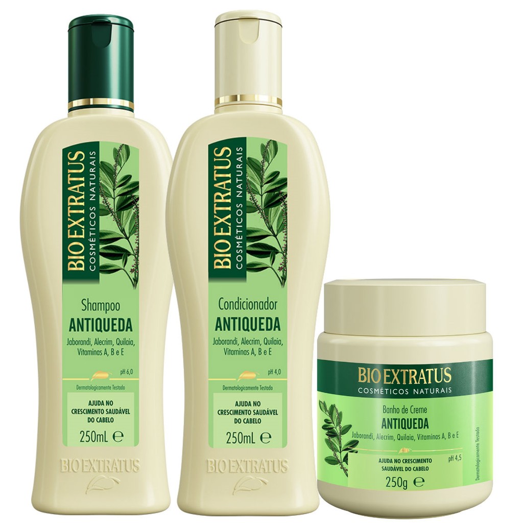 Kit Jaborandi Antiqueda Bio Extratus Shampoo E Condicionador 250ml E