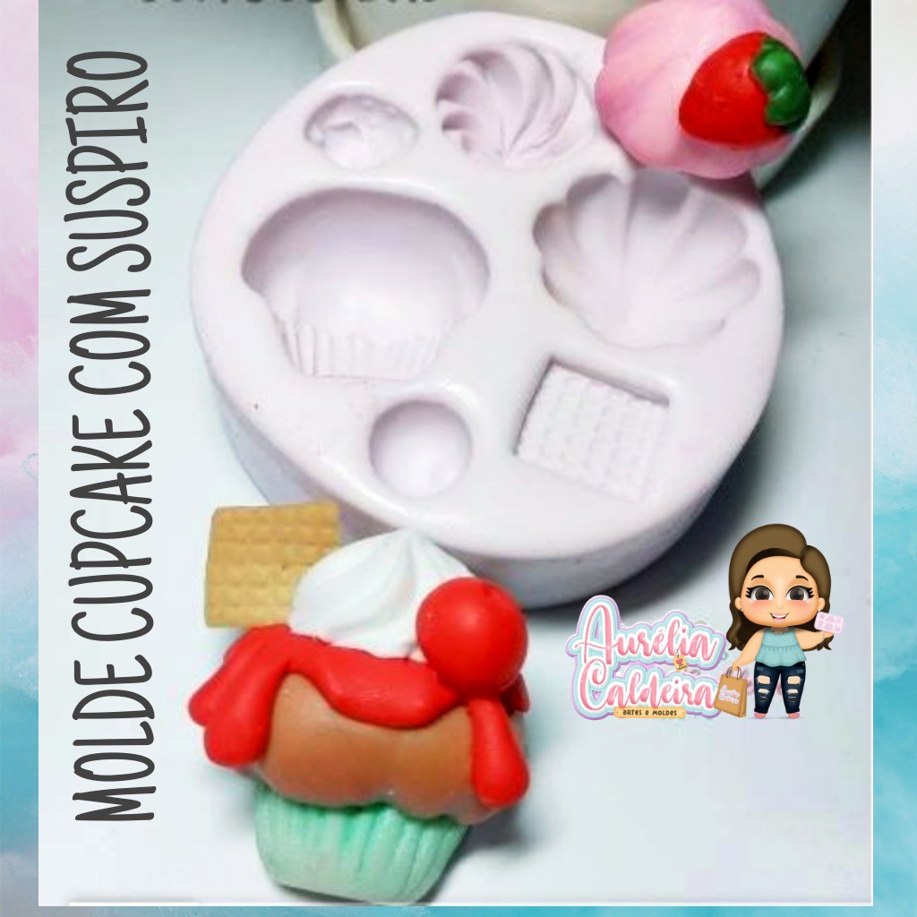 Molde Silicone Cupcake Suspiro Shopee Brasil