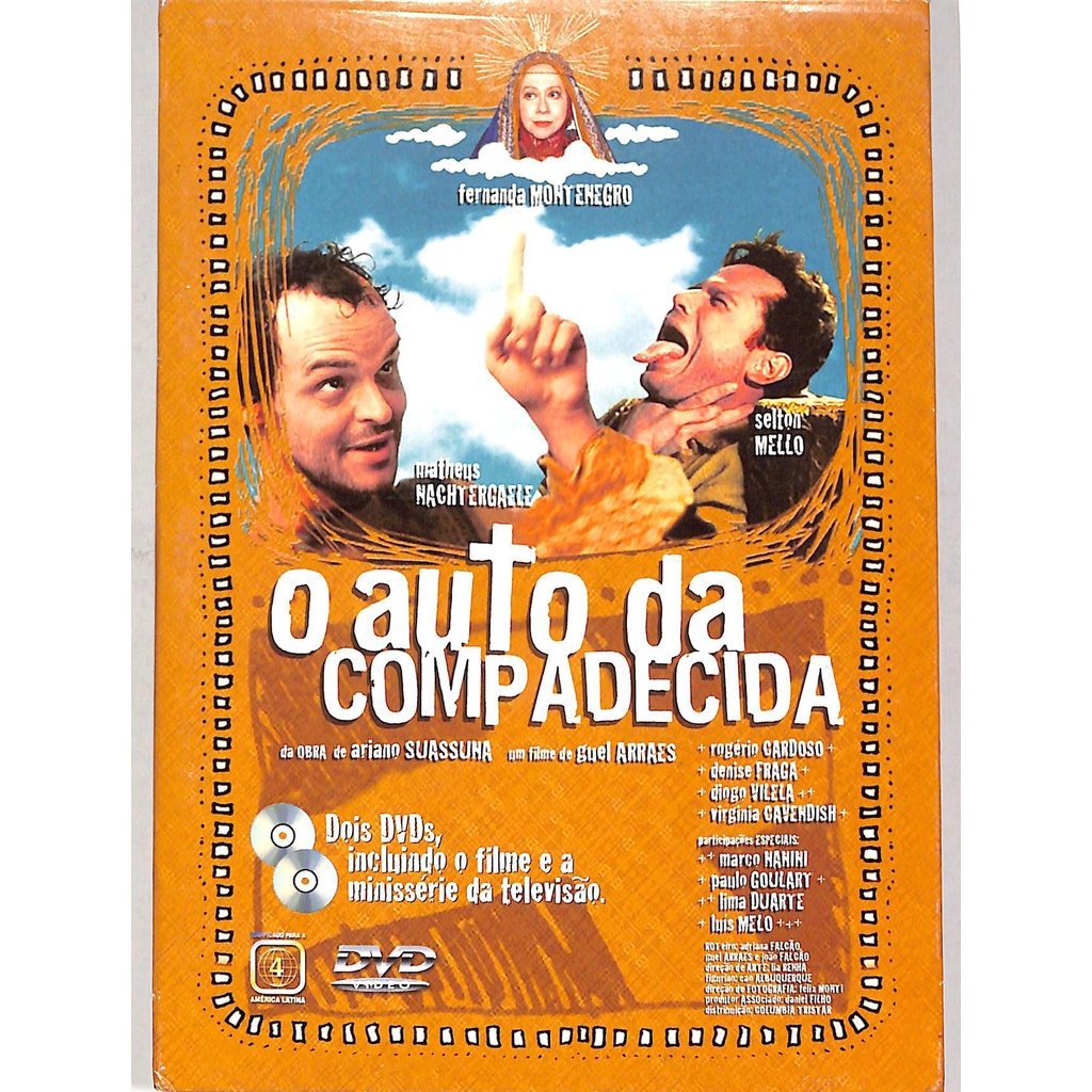 O Auto Da Compadecida O Filme E A Minissérie Dvd Duplo Shopee Brasil