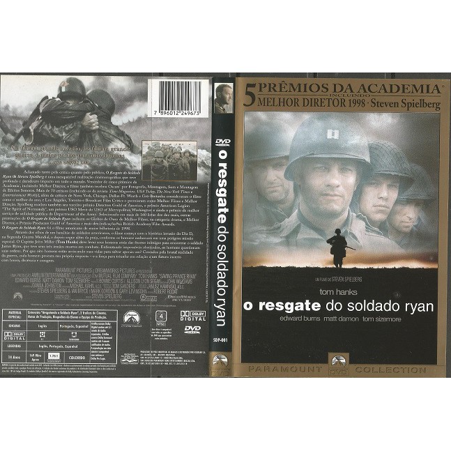 Dvd O Resgate Do Soldado Ryan Saving Private Ryan Shopee Brasil