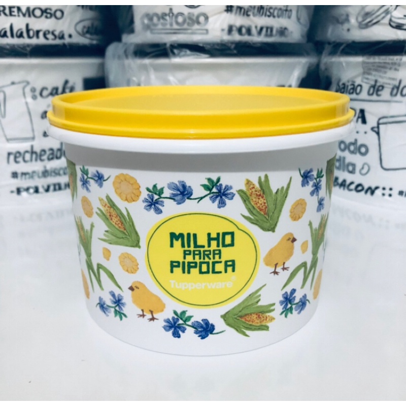 Tupperware Tupper Caixa Milho Para Pipoca Floral Kg Shopee Brasil