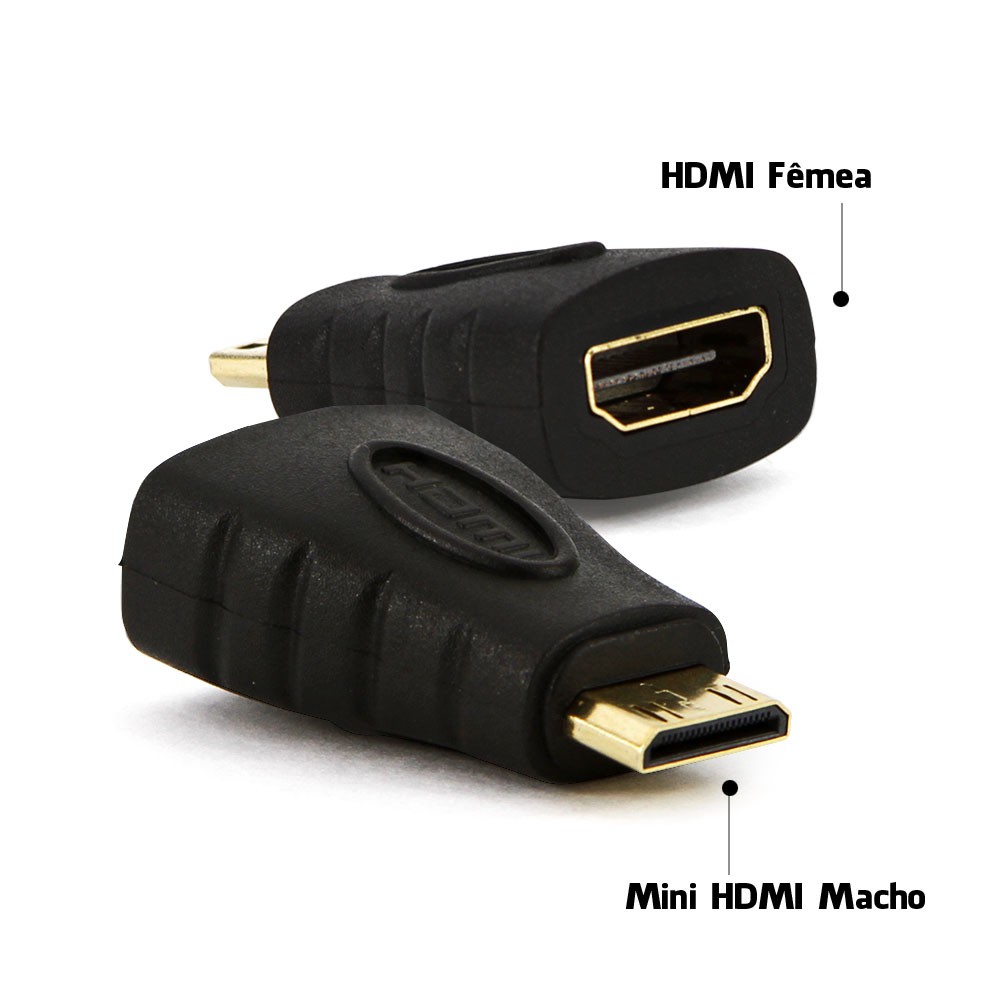 Adaptador Mini Hdmi Macho X Hdmi Femea Plug Shopee Brasil