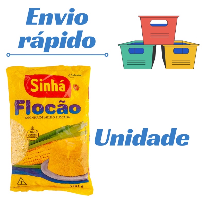 Farinha De Milho Flocada Sinh G Shopee Brasil