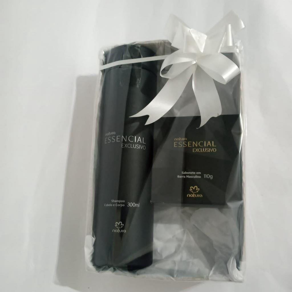 Kit Presente Natura Essencial Exclusivo Masculino Shampoo Sabonete