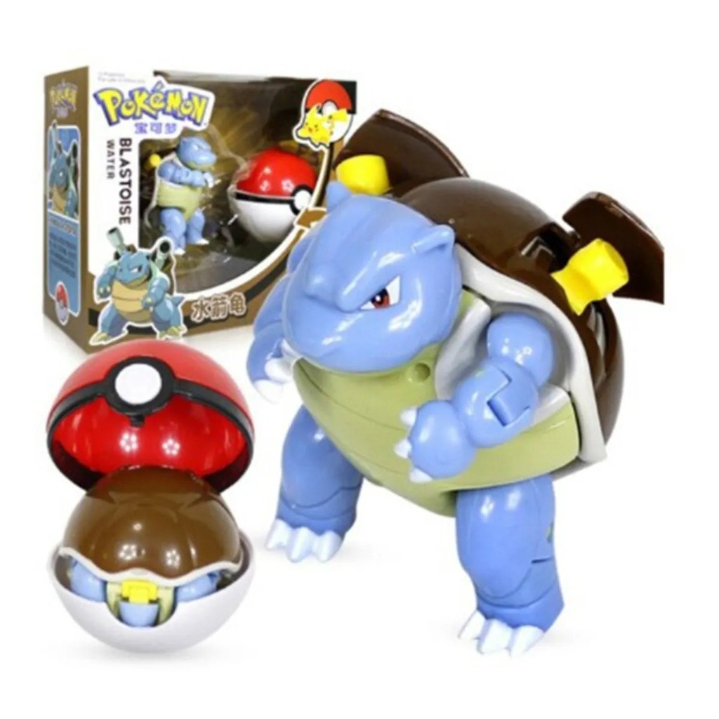 Brinquedo Pokemon Blastoise Dentro De Pokebola Tamanho Real Shopee Brasil