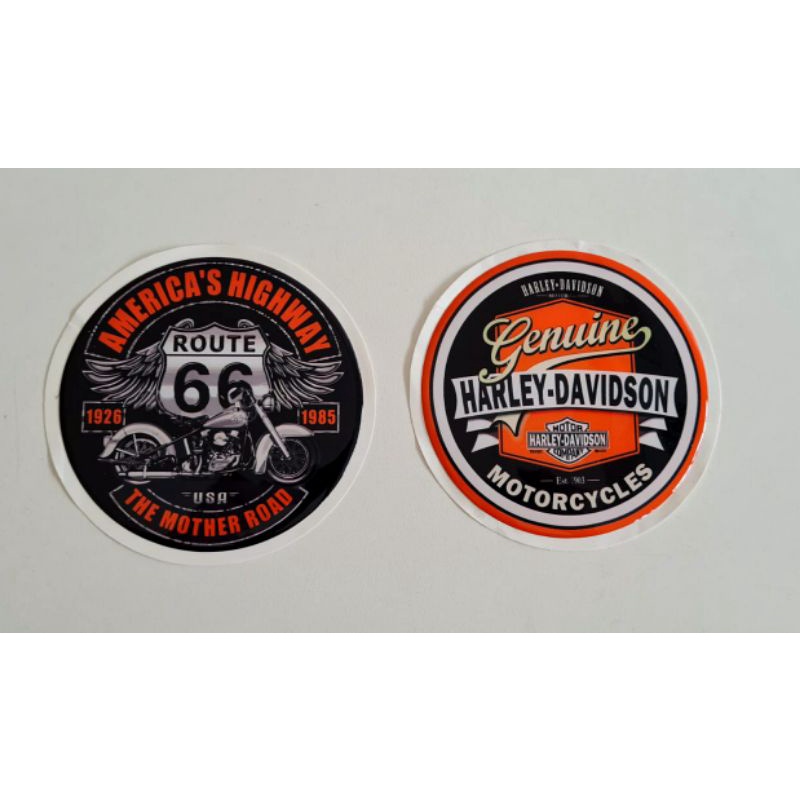 Kit Adesivos Harley Davidson Genuine Route 66 Resina 3d Shopee Brasil