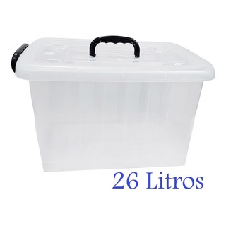 Kit 3 Caixa Organizadora Container 20 26 54 L Rodinhas Shopee