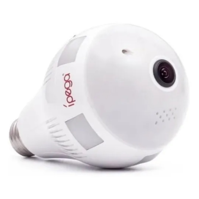 Camera Ip Seguraca Lampada Vr Panoramica Espia Wifi V Shopee