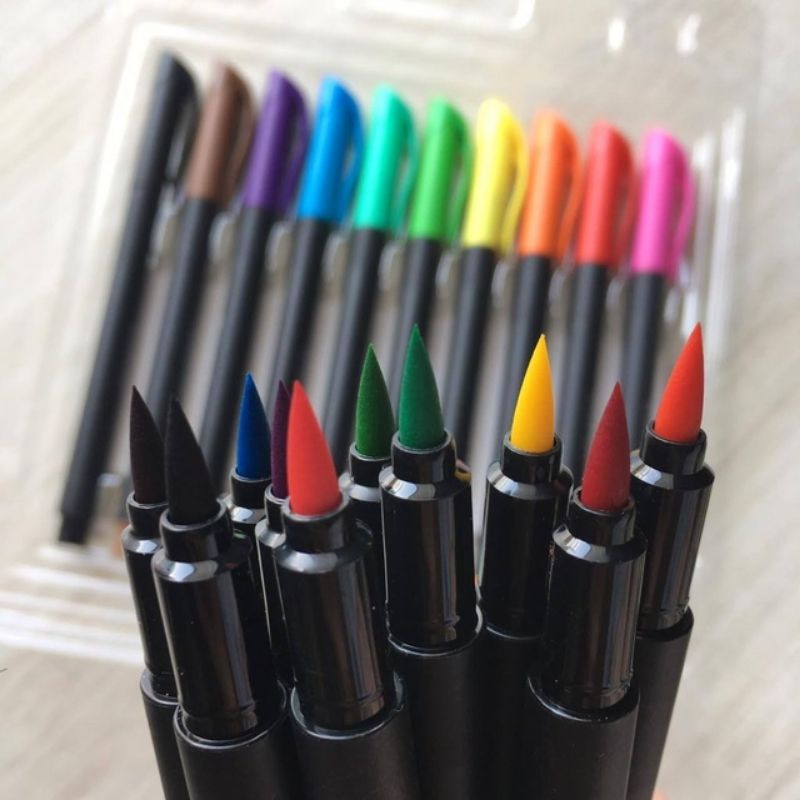 Caneta Hidrogr Fica Pincel Brush Faber Castell Supersoft Shopee Brasil