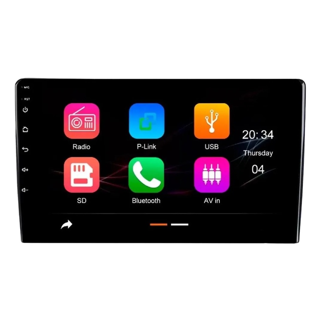 Central Multimídia Jr8 Android 10 9 Polegadas Gps Bluetooth Shopee Brasil