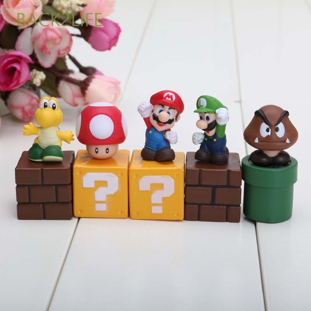 Super Mario Miniaturas Game Nintendo Unidade Shopee Brasil