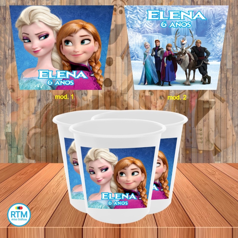 20 Adesivos Balde De Pipoca 1l Frozen Shopee Brasil