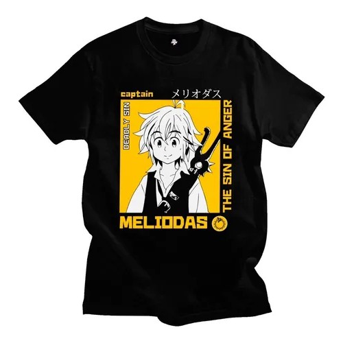 Camiseta Nanatsu No Taizai Meliodas Taichou Shopee Brasil