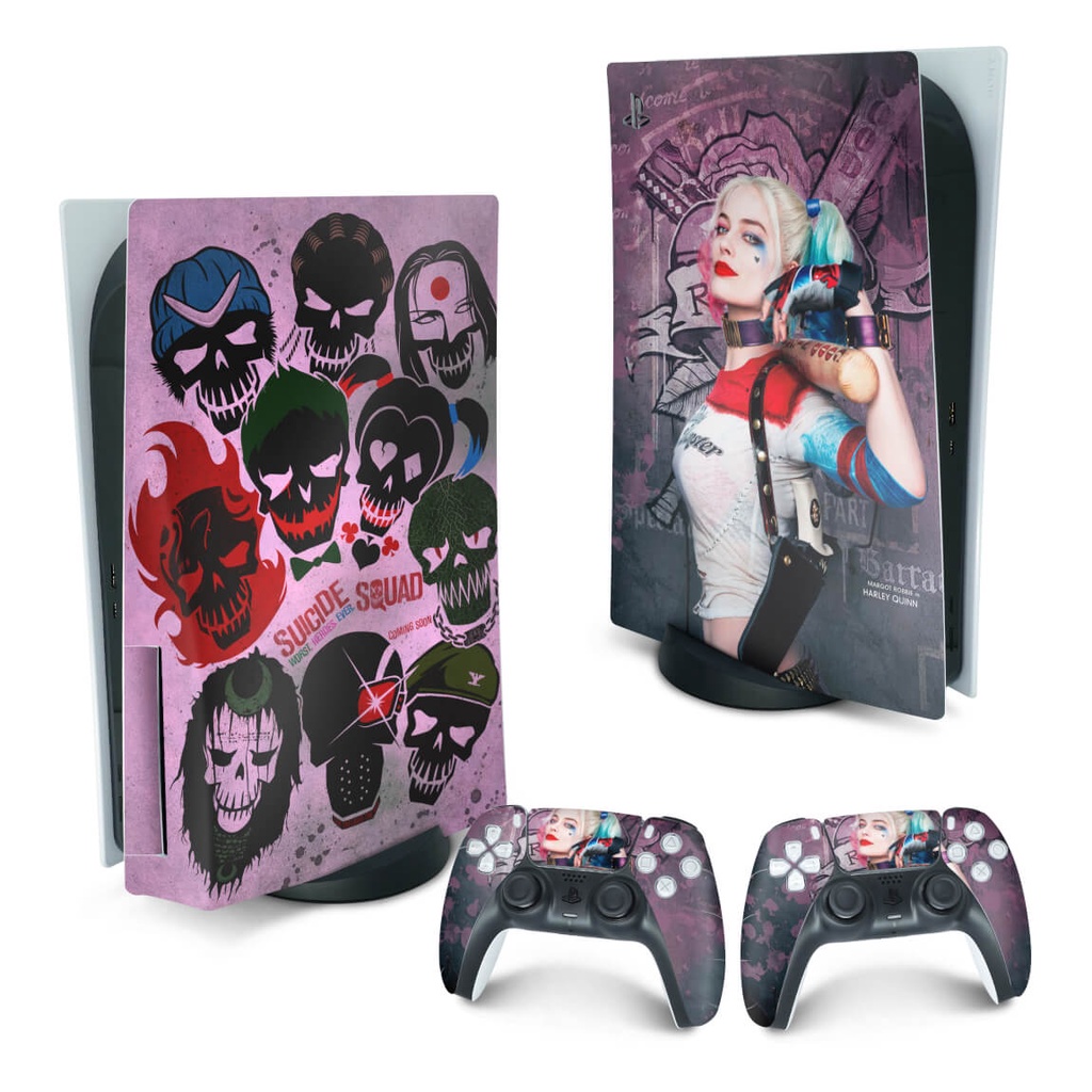 Skin PS5 Playstation 5 Adesivo Arlequina Harley Quinn Shopee Brasil