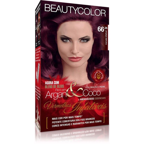 Tinta Beauty Color Kit 66 26 Marsala Infalível Shopee Brasil