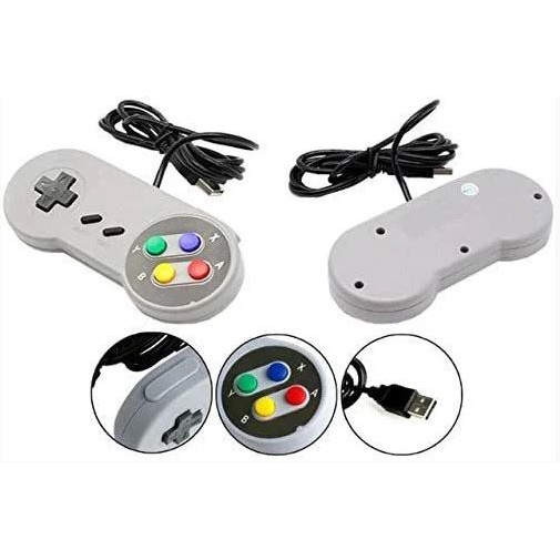 Controle Joystick Usb Pc Super Nintendo Snes Knup 3124 Shopee Brasil