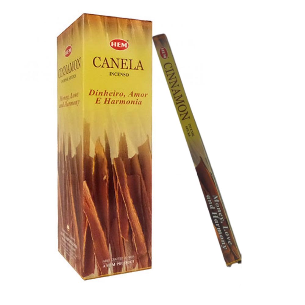 Incenso Natural HEM Canela 8 Varetas Shopee Brasil