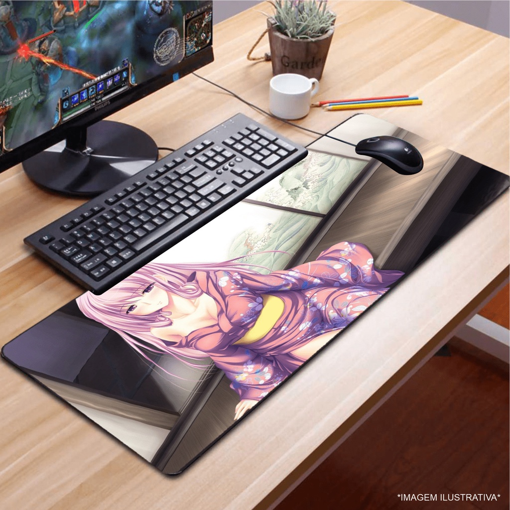 MousePad Gamer 65x32cm Hentai Girl 689 Shopee Brasil