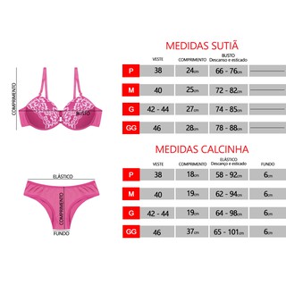 Conjunto Lingerie Calcinha E Suti Sexy Sensual Renda Bojo Barato P