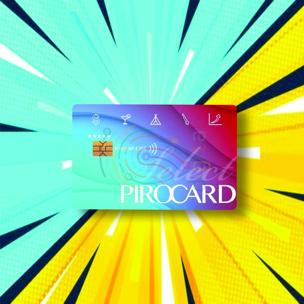 Adesivo Para Cartão de Crédito E Debito Skin Película Piro Card