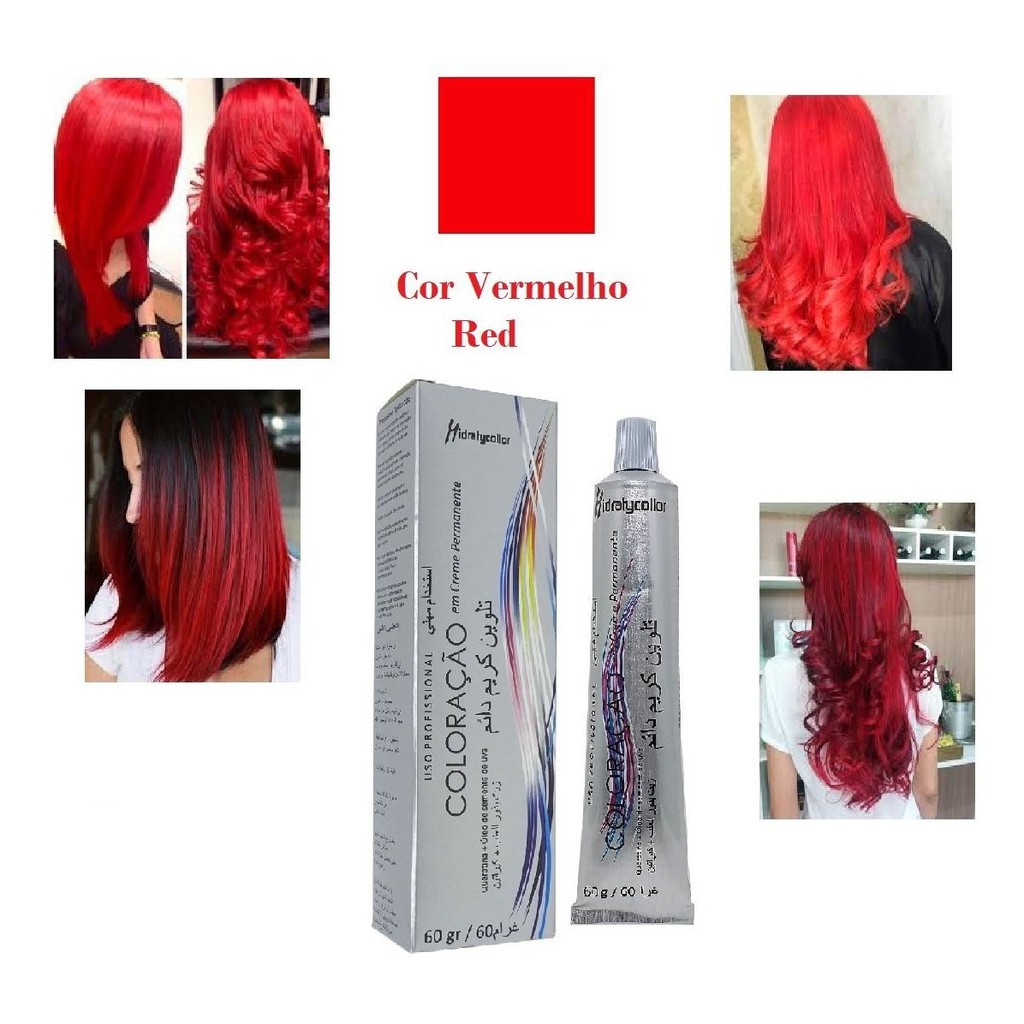 Tinta Cabelo Vermelho Red Coloração Hidraty Mairibel 60g Shopee Brasil