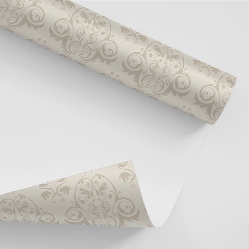 Papel De Parede Adesivo Arabesco Em Tons De Bege Nude M Shopee Brasil