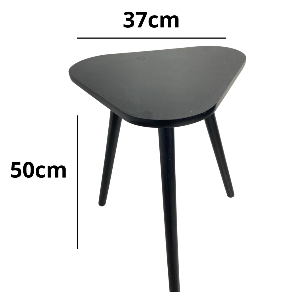 Mesinha Lateral Moderna P Palito Tripe Preta Mdf Shopee Brasil